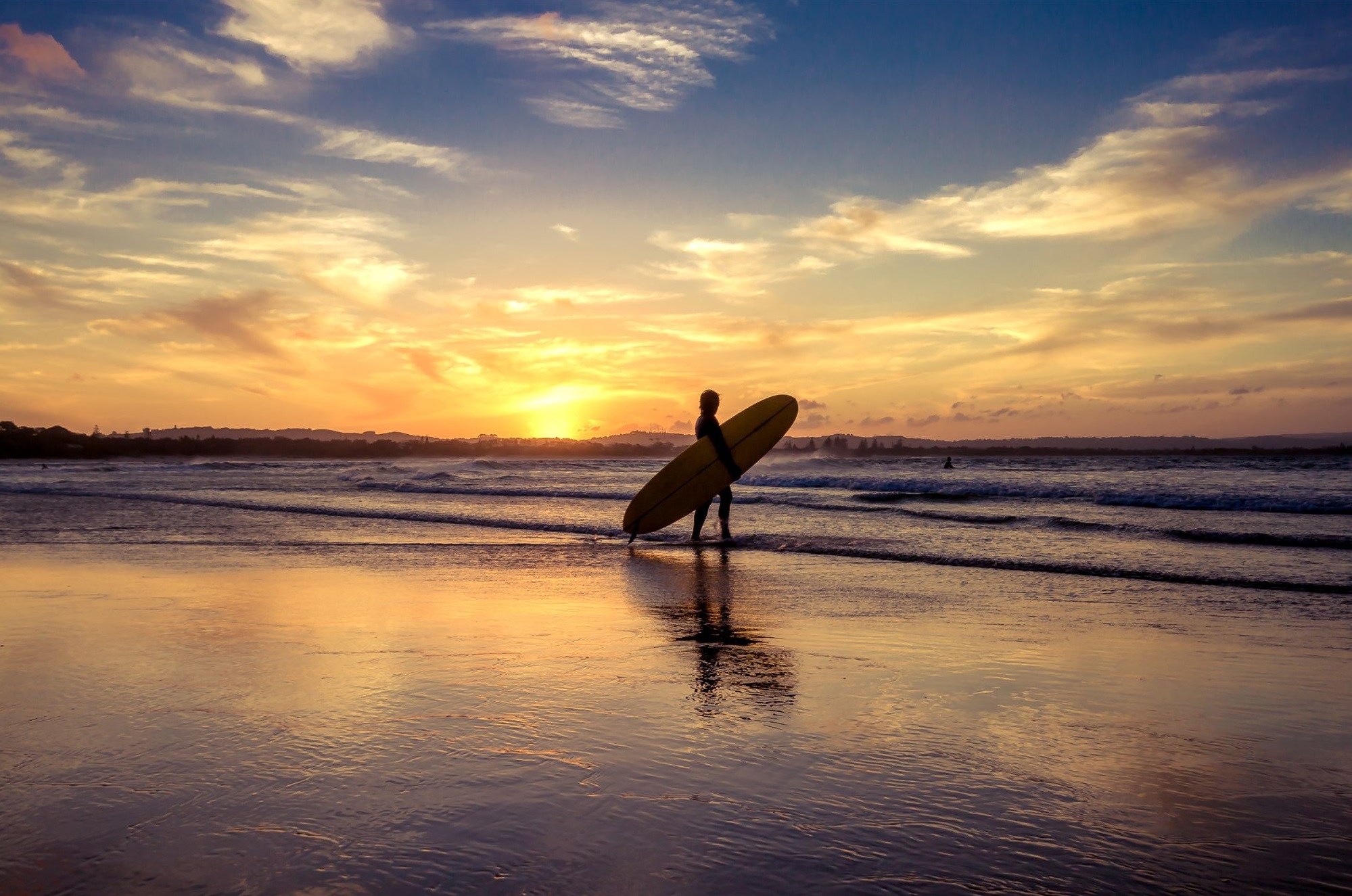 Woman Surfing At Newport Beach, CA